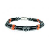 Magnet Clasp - 18cm Hematite Stone Beaded Bracelet